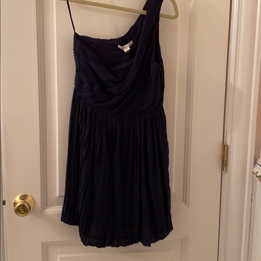 One shoulder DVF Pleaded Dress